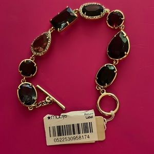 Gold with multi colored jewel bracelet